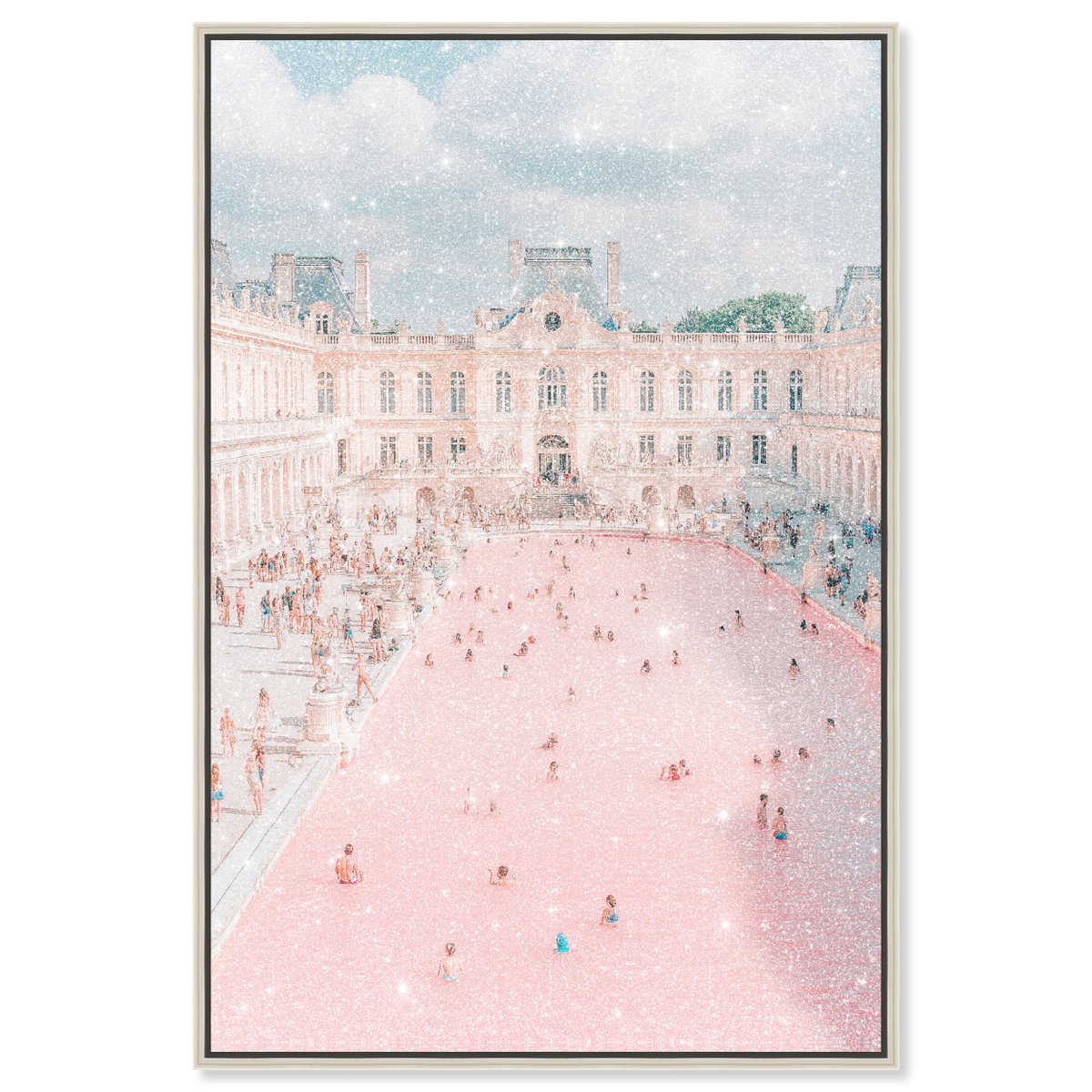Pink Pool (Diamond Dust), Art by Oliver Gal,  30x45 View 1
