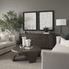 Shima Round Dark Brown Wood with Arched Legs Coffee Table thumbnail 2