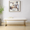 Midas Antique Gold Bench, Dining Chair by Uttermost, 60" width x 19.5" height x 18" depth thumbnail 2