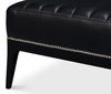 Agave Slipper Chair,Distilled Lthr, Blk, Seating by Sarreid, 27" length x 32" width x 33" height thumbnail 8