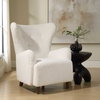 Ingel White Wingback Armchair, Accent Chair by Uttermost, 33" width x 39.5" height x 34" depth thumbnail 3