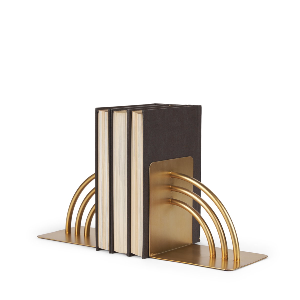 Hope Gold Metal Bookends, by Mercana, 5.91" length x 4.72" width x 5.91" height View 1
