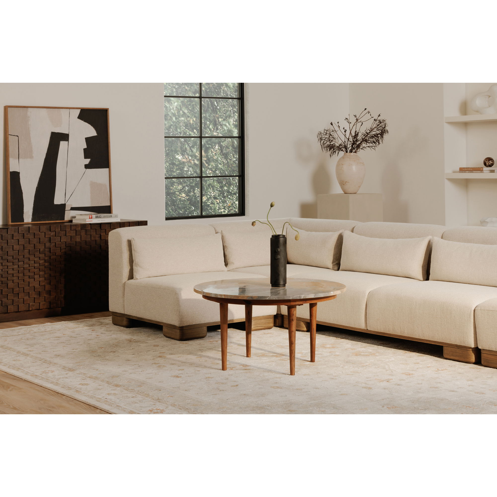 June Corner Chair Oatmeal large image 