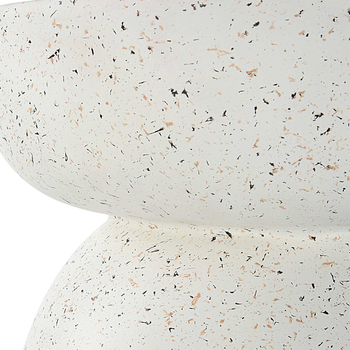 Inhale Cast White Accent Table, Furniture by Uttermost, 15.75" width x 17.75" height x 15.75" depth View 6