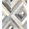 Wynwood Geometric Grey Wallpaper, by York Wall, 33' length x 1'8.5" width x 0.02" depth thumbnail 1