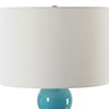 Palawan Blue Glaze Table Lamp, by Uttermost, 17" width x 31.25" height x 17" depth thumbnail 6