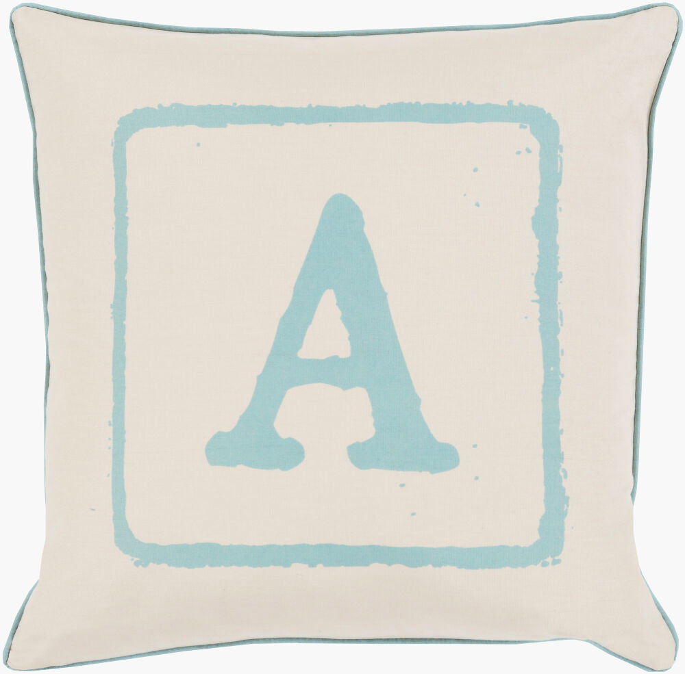 Big Kid Blocks Accent Pillow, Decorative Pillow by Surya, 18" length x 18" width
