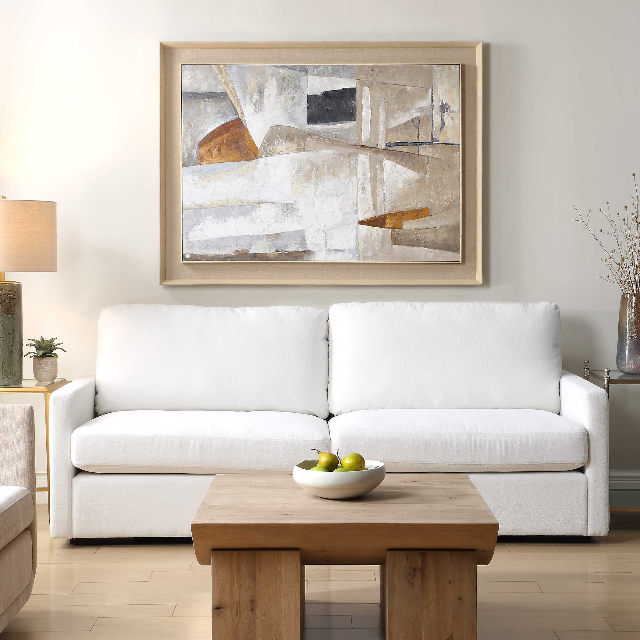 Hide & Seek Abstract Art, Painting by Uttermost, 43.25" width x 59" height x 2" depth View 2