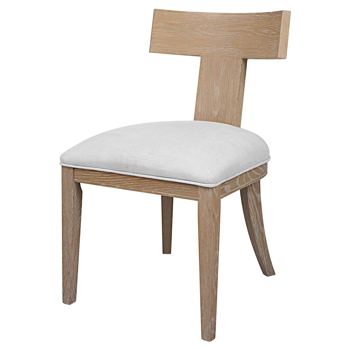 Idris Armless Chair Natural, Accent Chair by Uttermost, 20.5" width x 34" height x 23.25" depth View 4