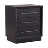 Humphreys Nightstand Black, by Dovetail, 26" width x 29" height x 18" depth thumbnail 1