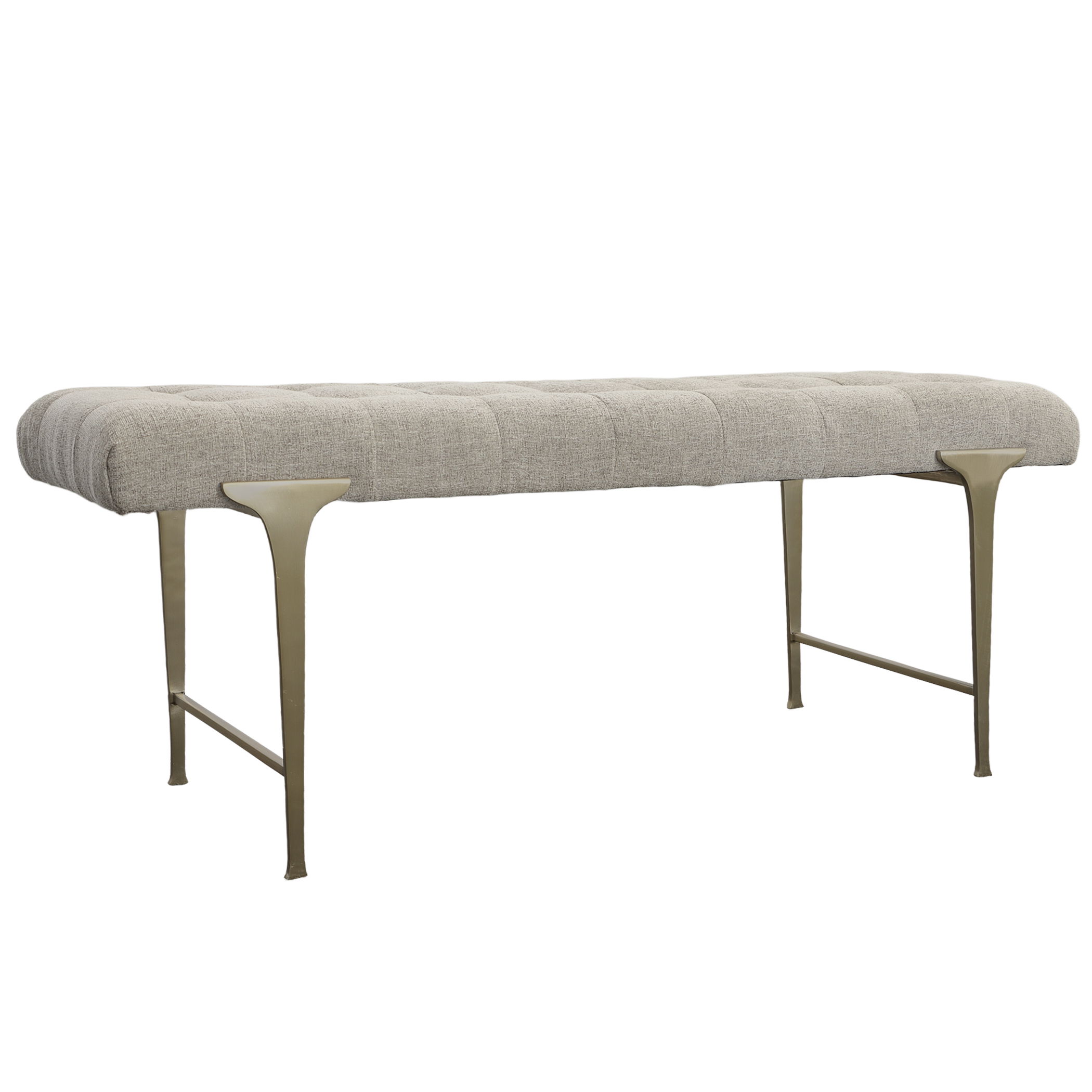 Imperial Upholstered Gray Bench large image 