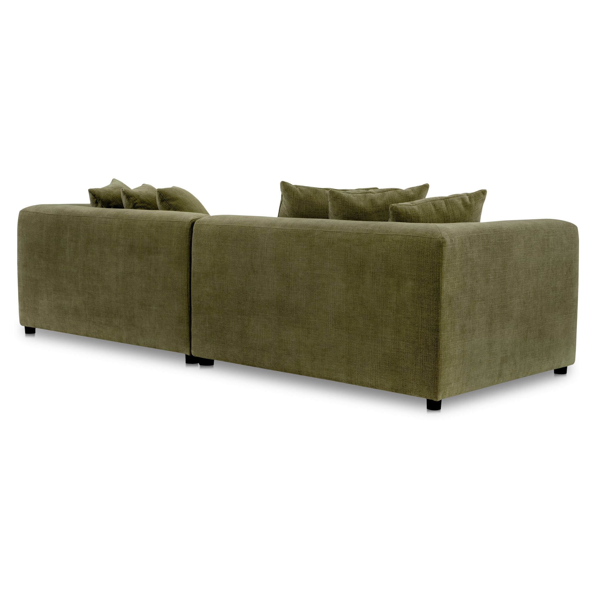 Davie Sofa Olive, Sofas & Sectional by Moe's Home, 104" width x 30.7" height x 43.3" depth View 3