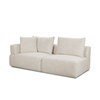 Warner Oatmeal 3 Piece Sofa Set with Corner Piece, Sectional Sofa by Mercana, 140" length x 113" width x 32.68" height thumbnail 3