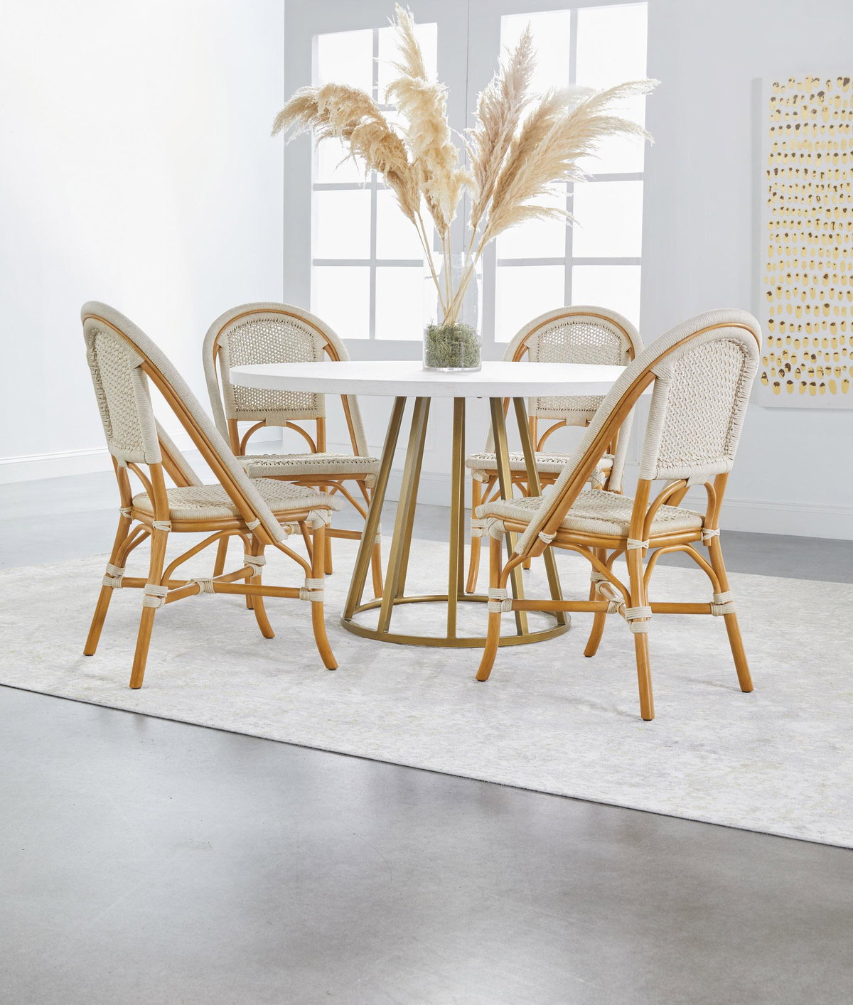 Turino Round Dining Table Base, by Essentials for Living, 27.5" width x 28.5" height x 27.5" depth View 15