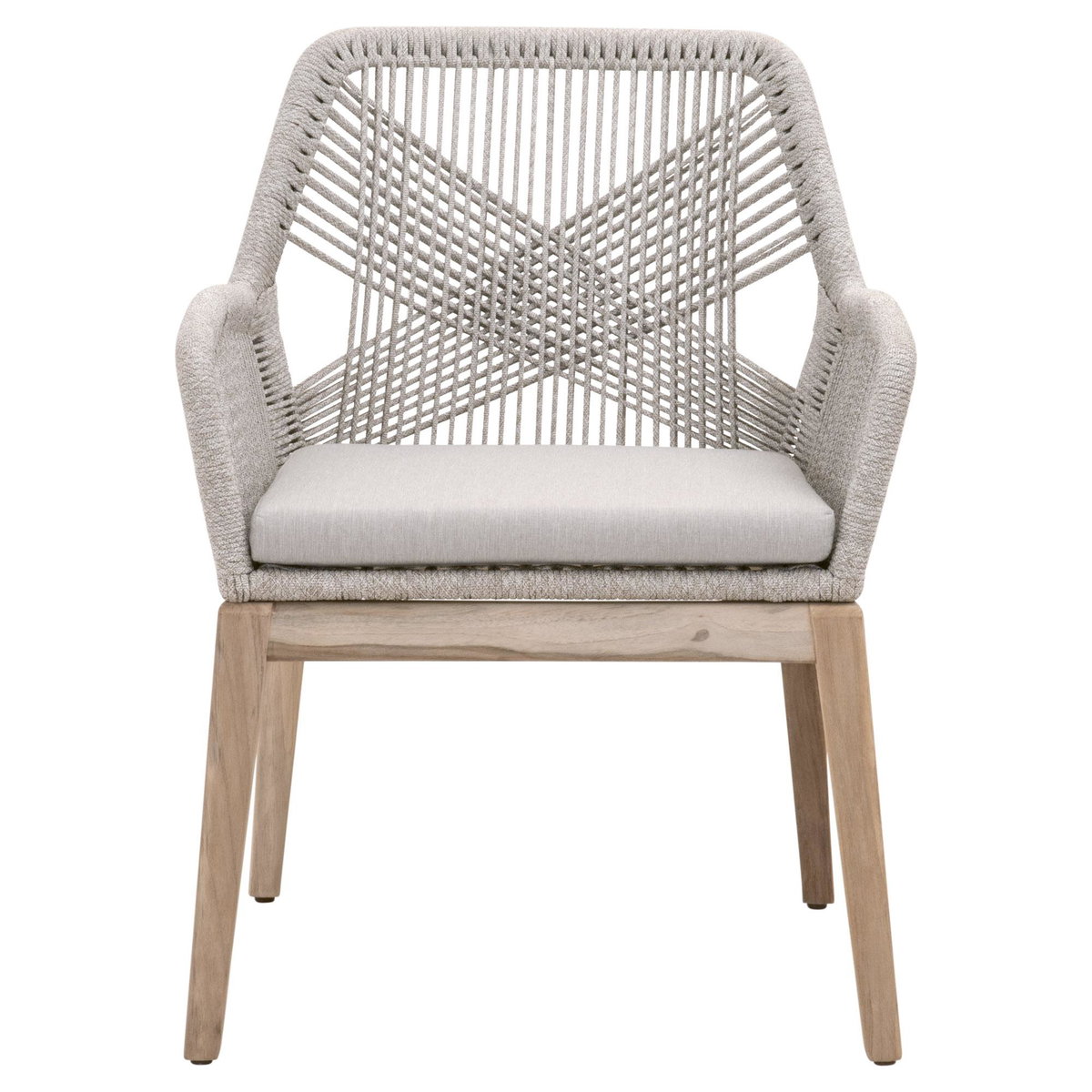Loom Outdoor Arm Chair, Set of 2, Dining Chair by Essentials for Living, 24" width x 33" height x 26" depth View 1