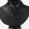 Murray 13H Black Painted Resin Fox in a Suit Bust, Decorative Object by Mercana, 6" length x 4.5" width x 13" height thumbnail 8