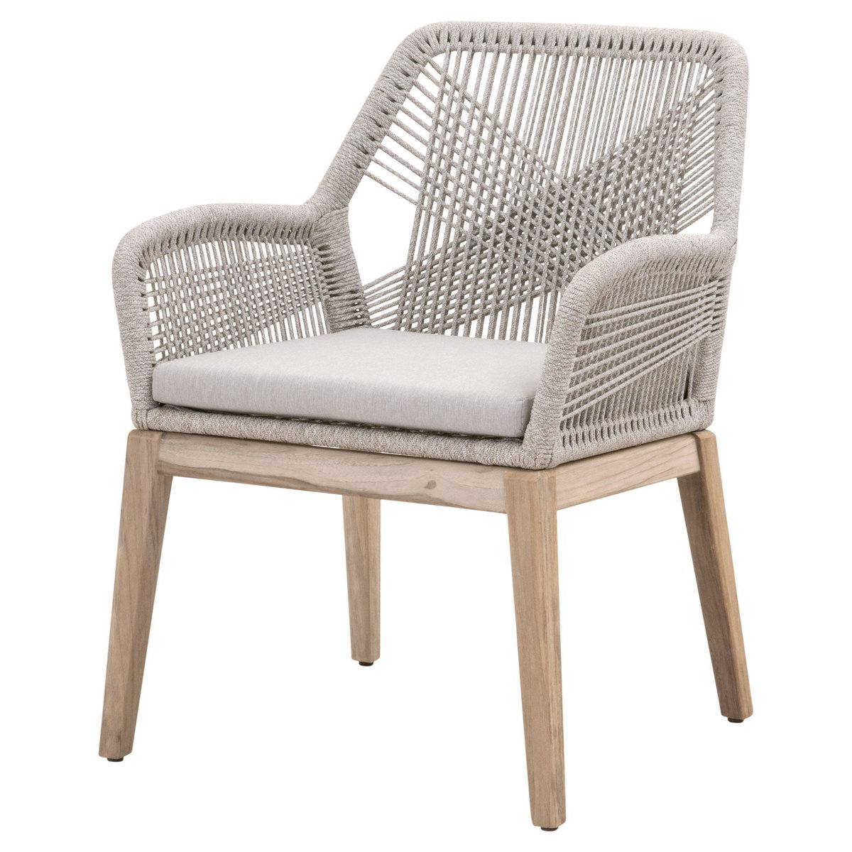 Loom Outdoor Arm Chair, Set of 2, Dining Chair by Essentials for Living, 24" width x 33" height x 26" depth View 2