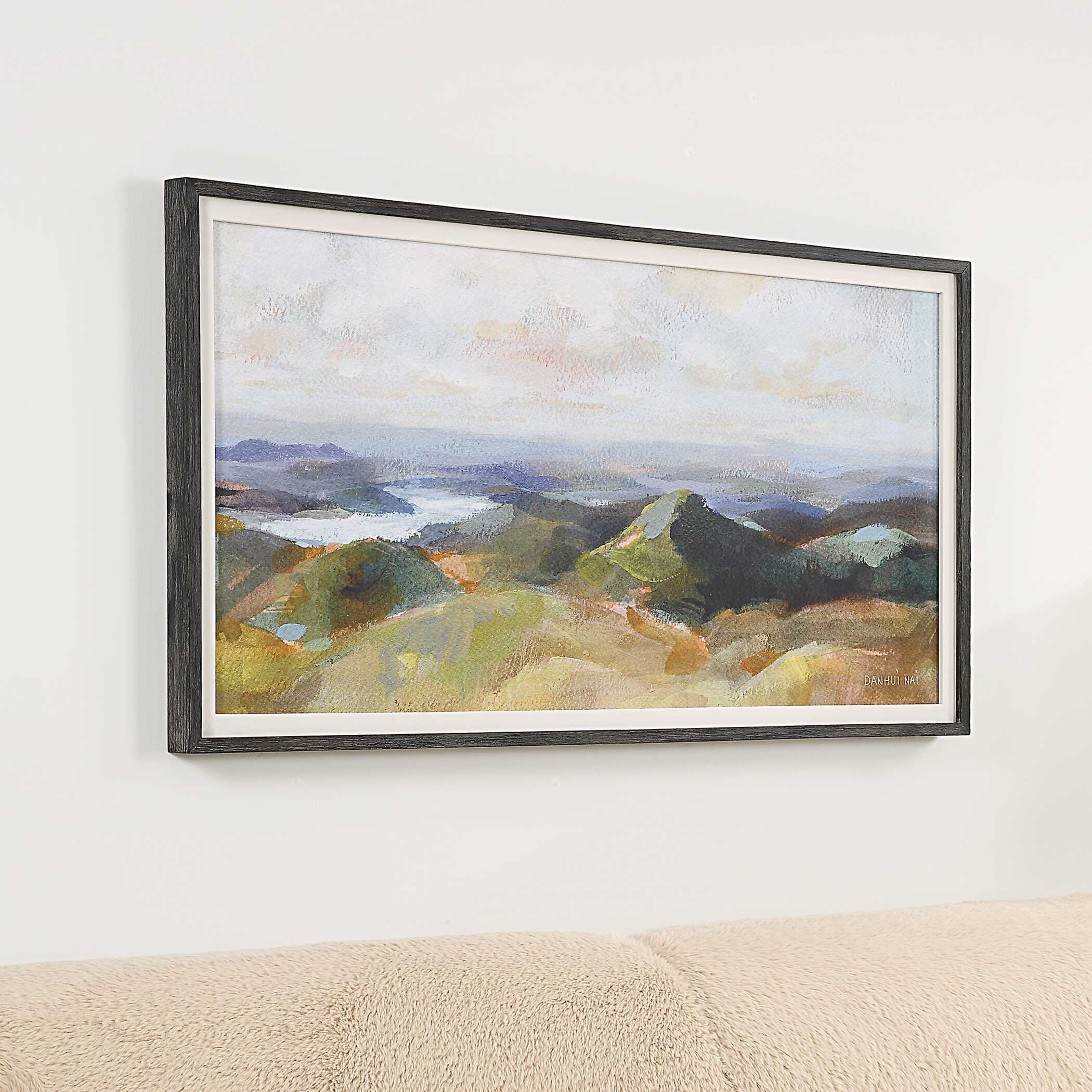 Above The Lakes Framed Landscape Print large image 