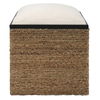 Island Square Straw Accent Stool thumbnail 4