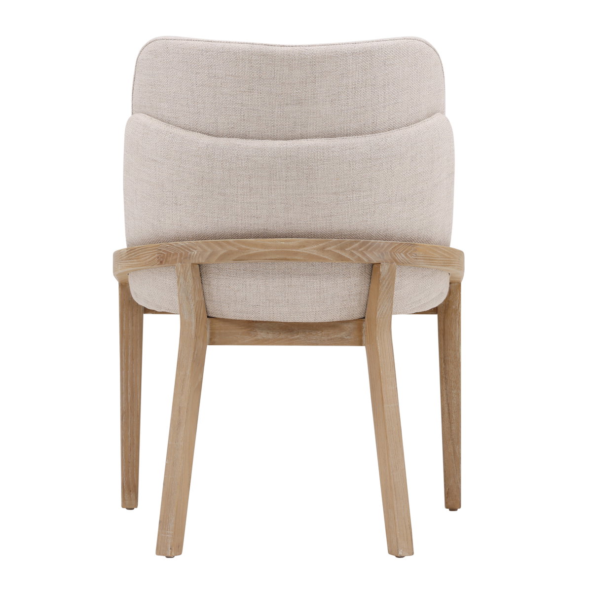 Jacquelyn Dining Chair Off White, by Dovetail, 23" width x 32.75" height x 23.5" depth View 4