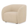 Faye Accent Chair Beige Boucle, by Moe's Home, 33.5" width x 29.8" height x 32.2" depth thumbnail 2