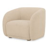 Faye Accent Chair Beige Boucle, by Moe's Home, 37" width x 29.25" height x 33" depth thumbnail 2