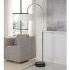 Huxford Brass Arch Floor Lamp thumbnail 3