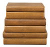 Shagreen Books  Set Of 12  Tawny Brown thumbnail 1
