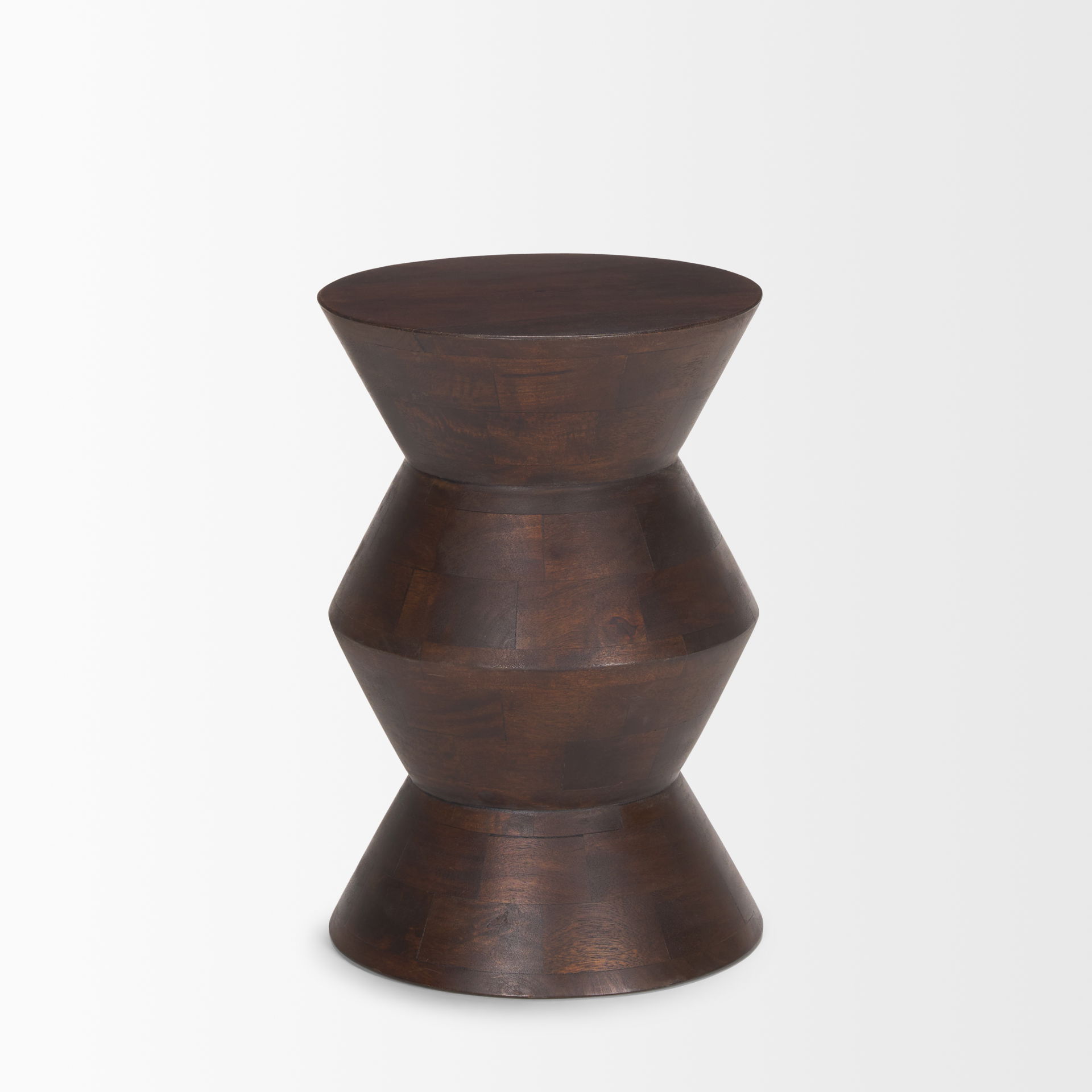 Odessa Dark Brown Wood Accent Table large image 