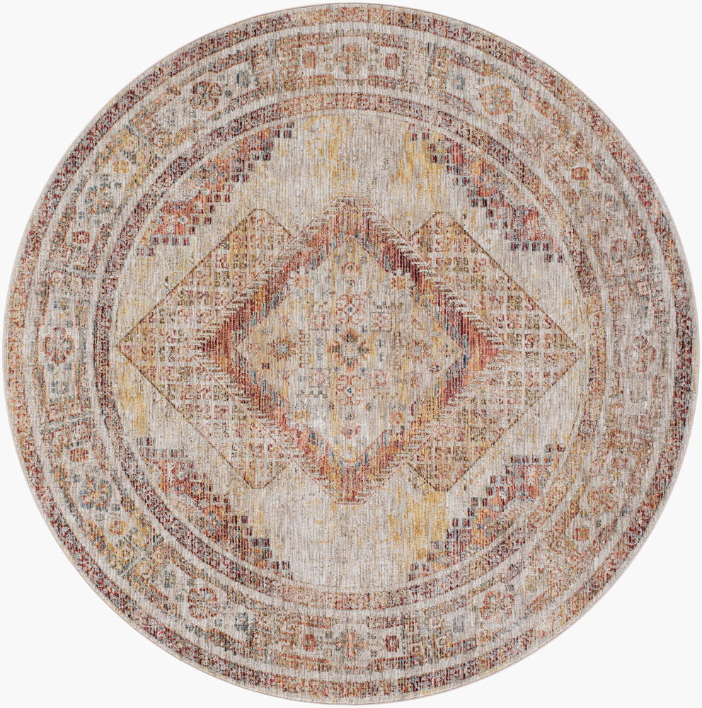 Naila Machine Woven Rug, by Surya, 6'6.74" length x 6'6.74" width