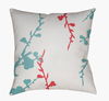 Chinoiserie Floral Accent Pillow, Decorative Pillow by Surya, 20" length x 20" width thumbnail