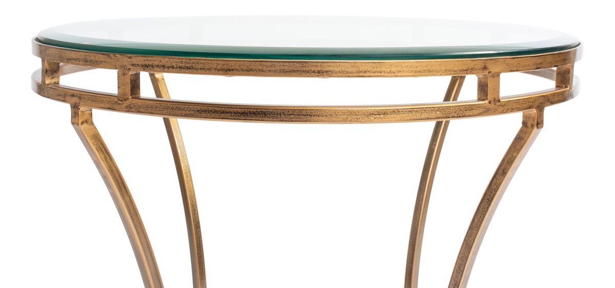 Round Side Table, by Sarreid, 1'8" length x 1'8" width x 1'10" height View 4