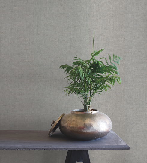 Rugged Linen Dusk Wallpaper