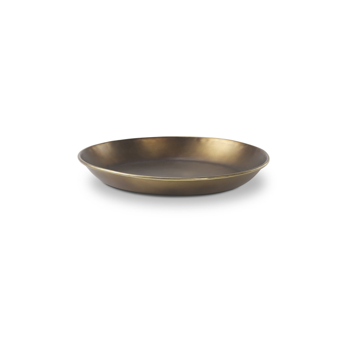 Eagan  Brass Aluminium Tray Small, Decorative Tray by Mercana, 16" length x 16" width x 1.5" height View 1