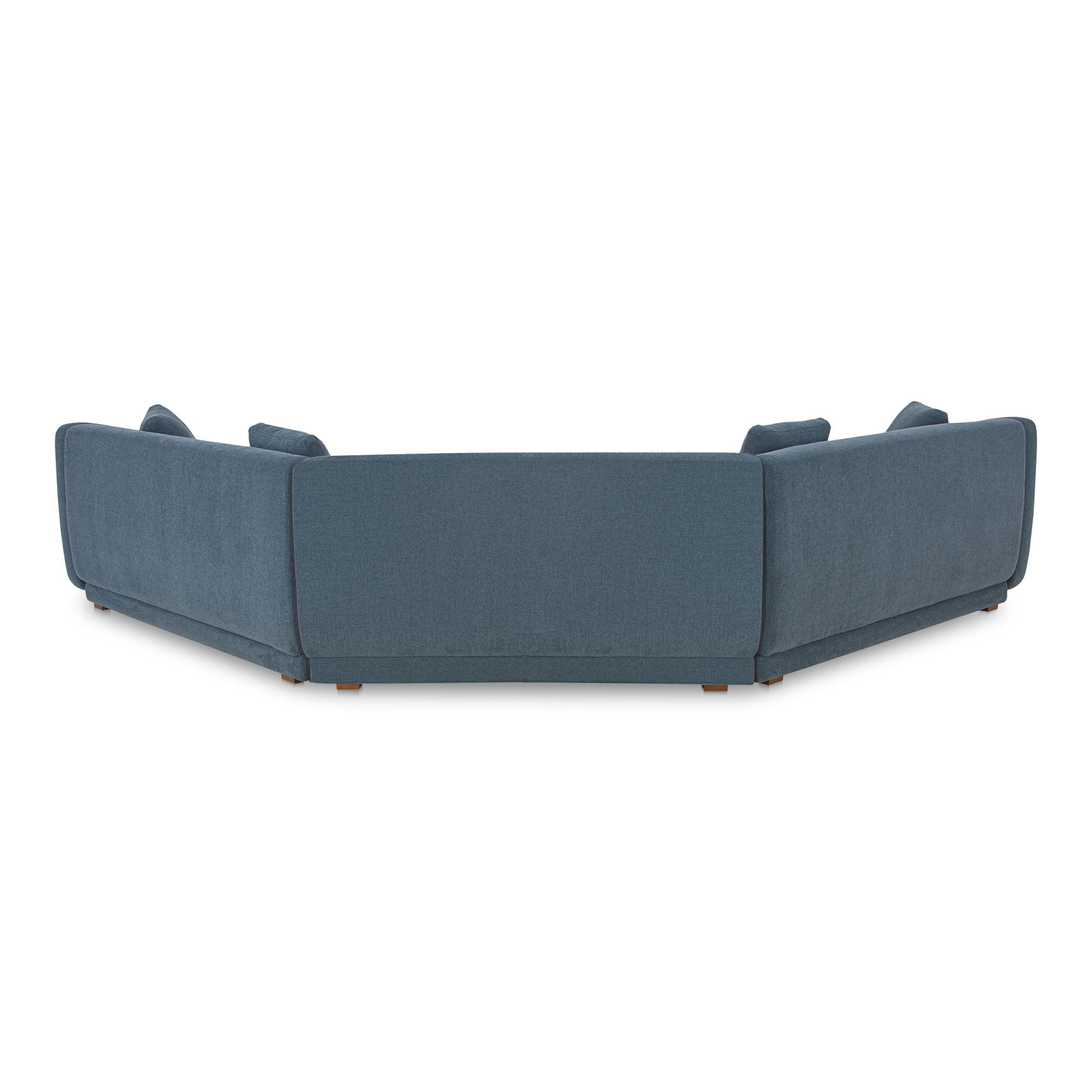 Fraser 3 Piece Modular Sectional With Wedge Slipper Deep Blue large image 