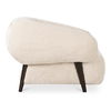 Devlin Lounge Chair Cream Faux Fur, Chaise Lounges & Daybed by Moe's Home, 40.55" width x 29.5" height x 40.16" depth thumbnail 4
