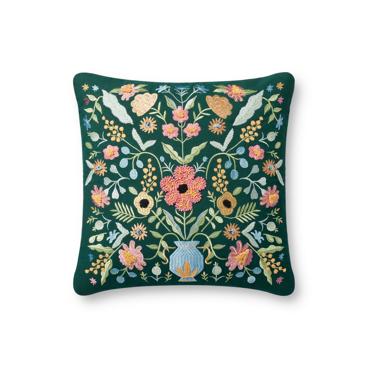 Rifle Paper Co. x Loloi Pillows Pillow, Decorative Pillow, 18" length x 18" width View 1