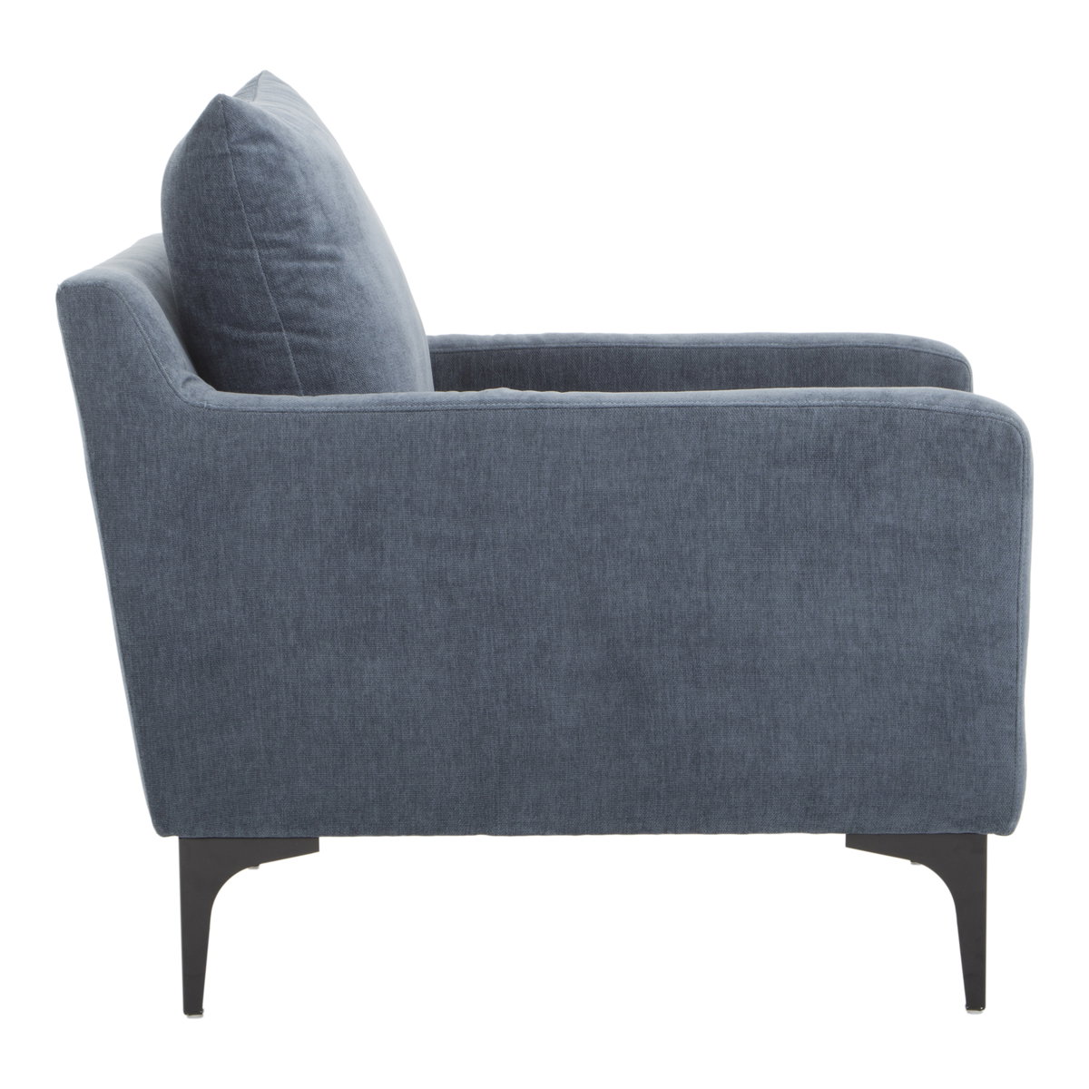 Paris Armchair Blue, Accent Chair by Moe's Home, 30.25" width x 32.5" height x 34.75" depth View 3
