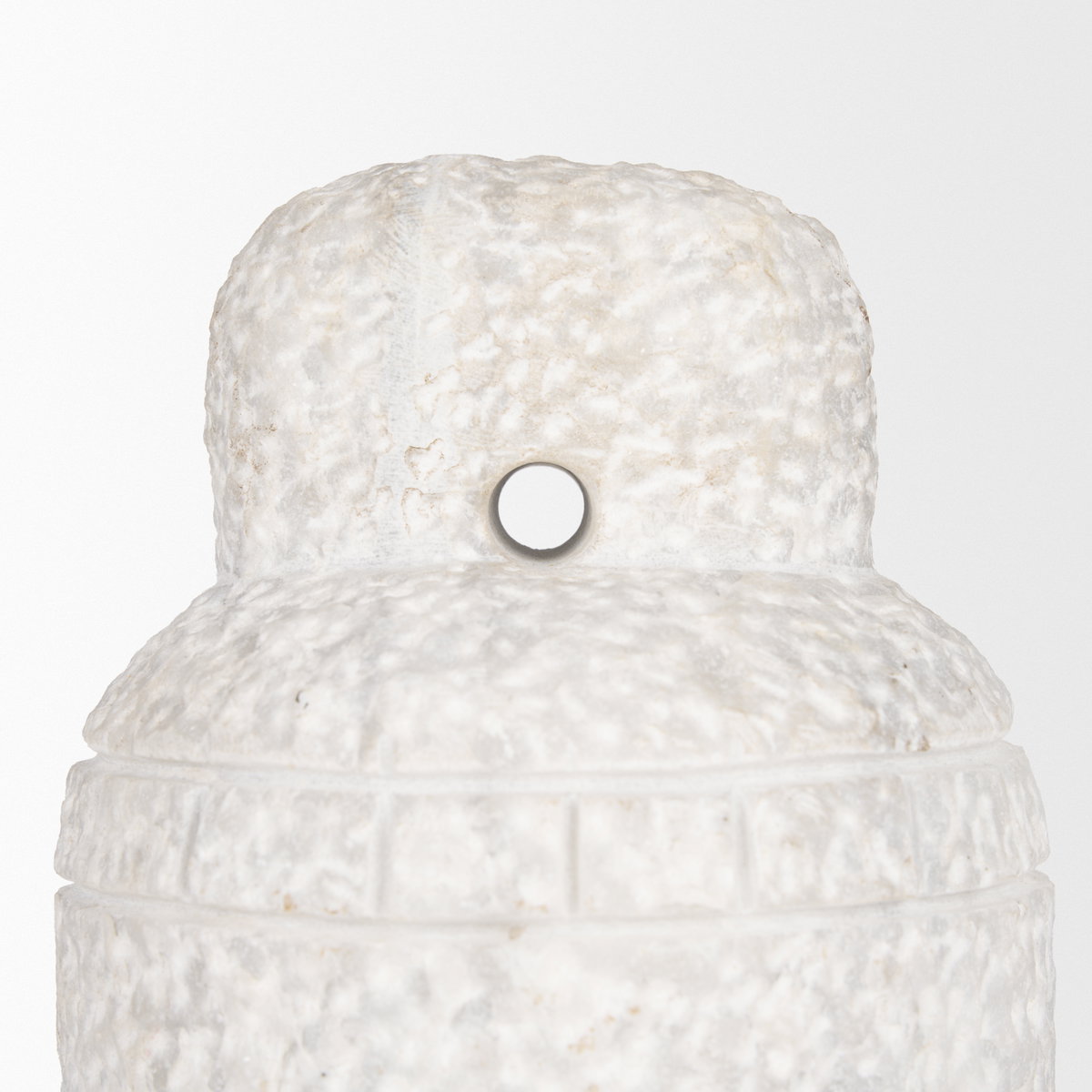 Irina Large White Marble Door Stopper, Decorative Object by Mercana, 6.5" length x 6.5" width x 10" height View 8