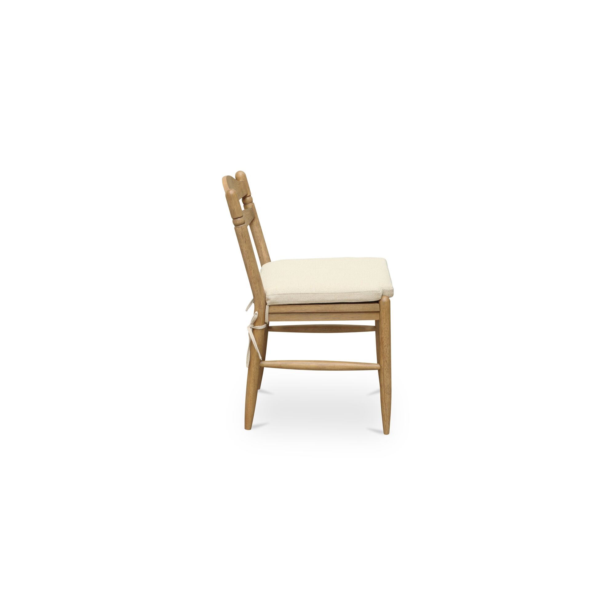 Tate Dining Chair Beige - Set Of Two, by Moe's Home, 19.1" width x 32.5" height x 22.1" depth View 3