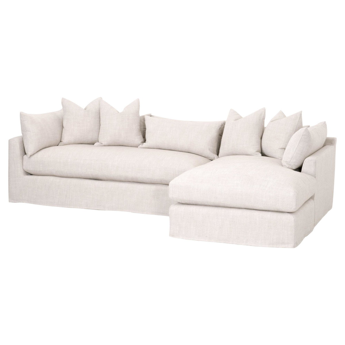 Haven 110' Lounge Slipcover RF Sectional, Seating by Essentials for Living, 110" width x 31" height x 75.5" depth View 3
