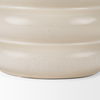 Twyla Tall Cream Glazed Ring Pot, Vase by Mercana, 7.09" length x 7.09" width x 6.69" height thumbnail 8