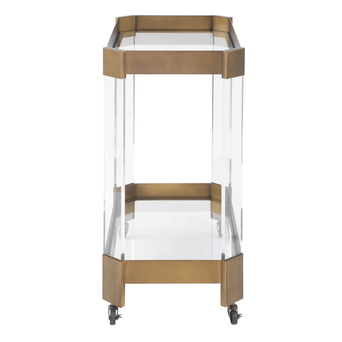 Giselle Bronze Bar Cart, Bar Carts & Cabinet by Uttermost, 28.5" width x 32" height x 16.75" depth View 5