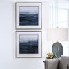 Rising Blue Abstract Framed Prints, Set/2 thumbnail 1