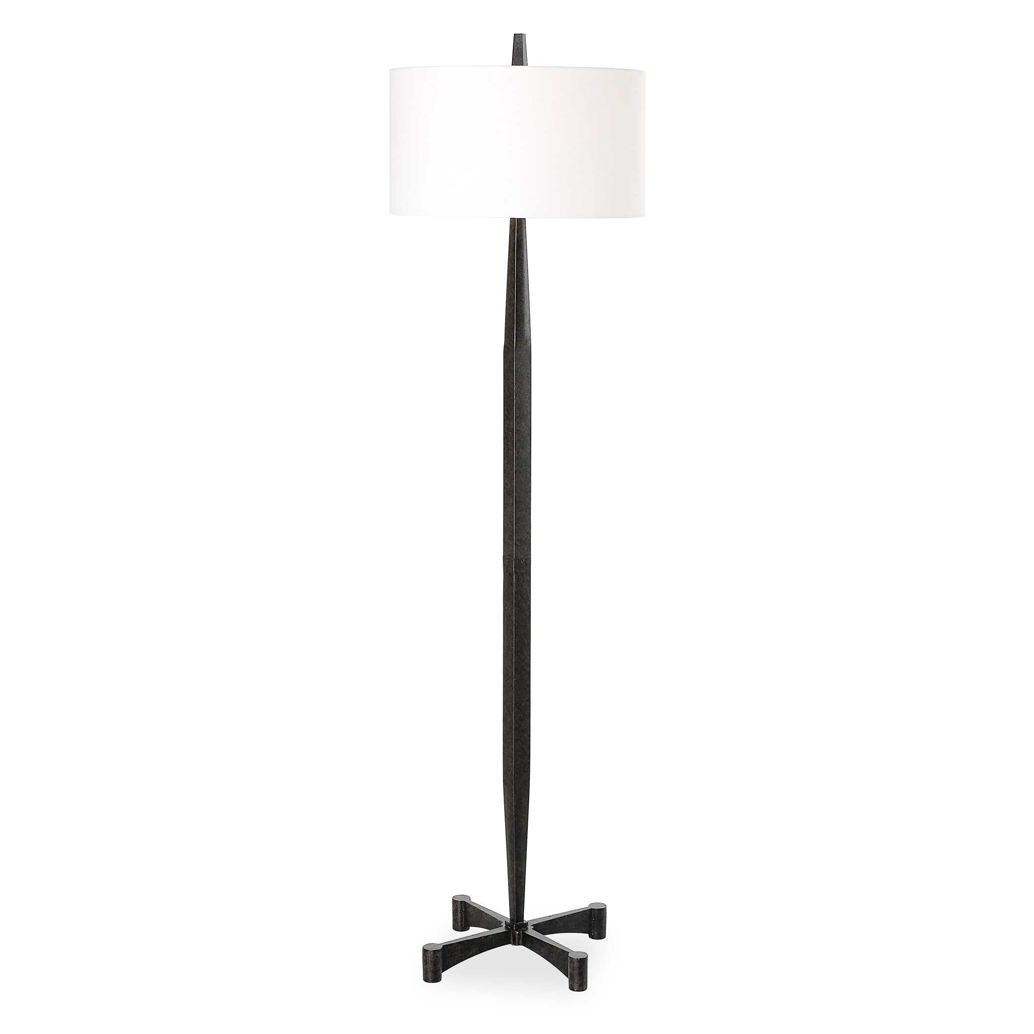 Counteract Rust Metal Floor Lamp, by Uttermost, 18" width x 67.5" height x 18" depth View 1