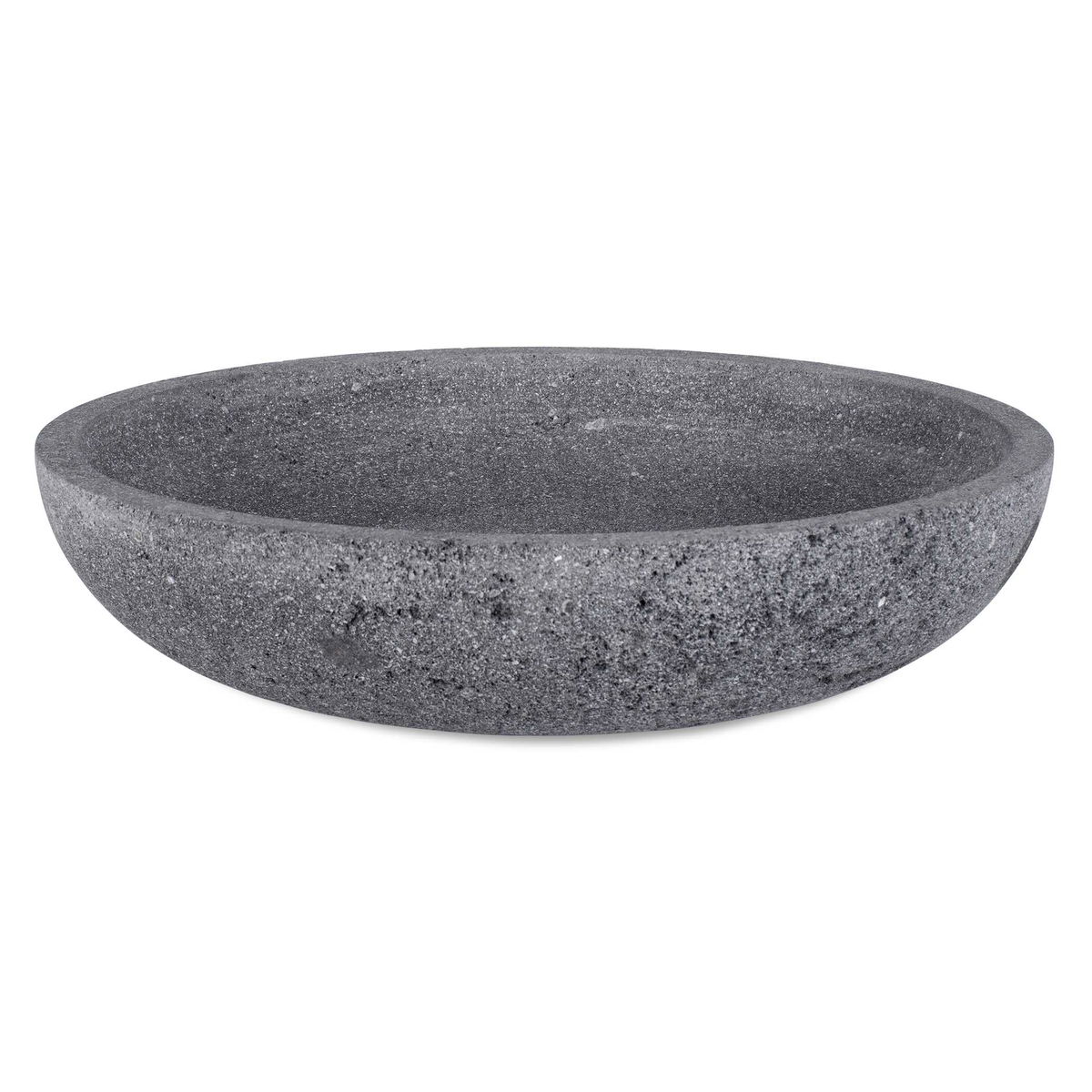 Ashen Earth Outdoor Bowl, Decorative Tray by Uttermost, 16" width x 3.5" height x 16" depth View 1