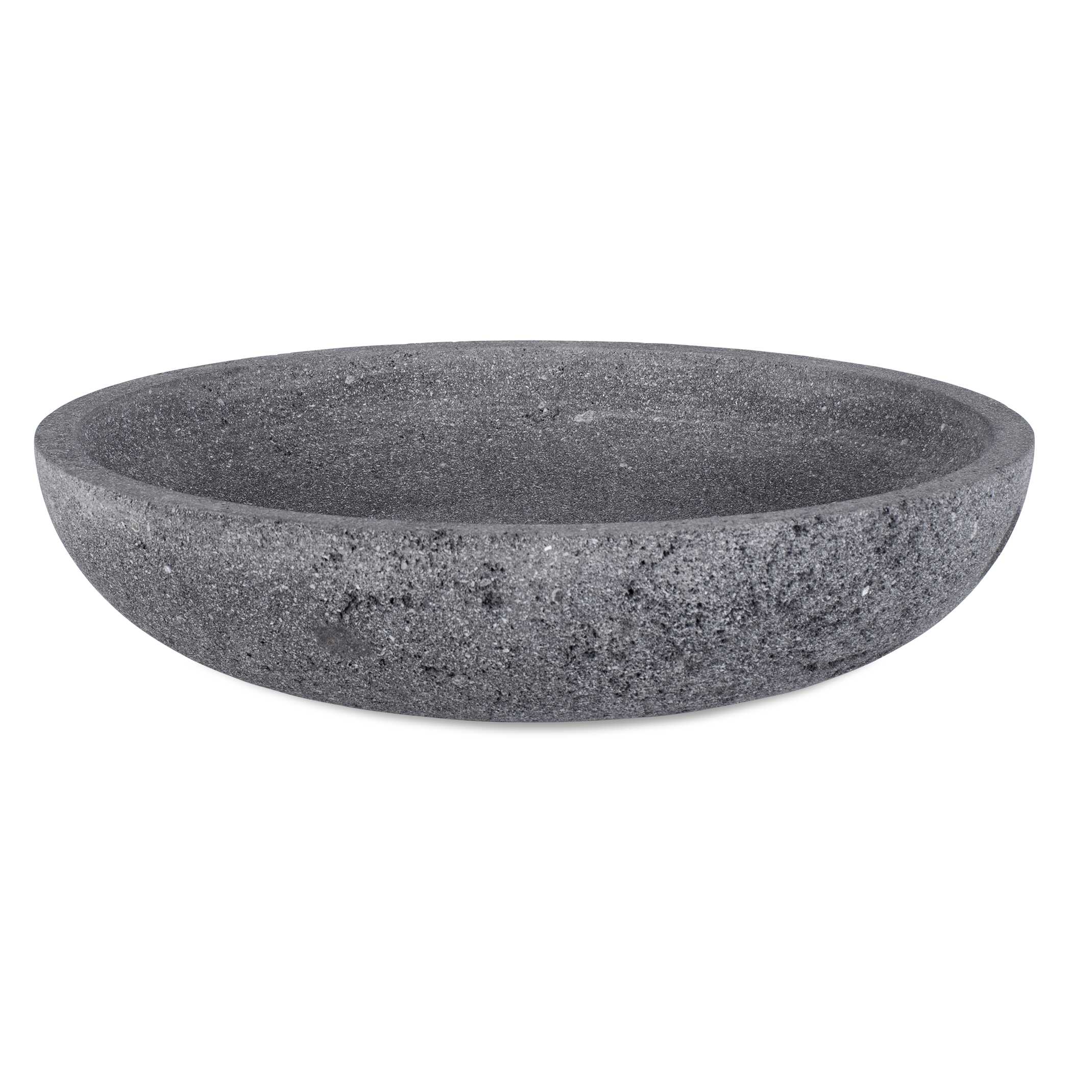 Ashen Earth Outdoor Bowl, Decorative by Uttermost, 16" width x 3.5" height x 16" depth View 1