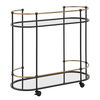 Andre Iron Bar Cart, Furniture by Uttermost, 32" width x 30.25" height x 13.5" depth thumbnail 7