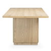 Round Off Large Dining Table Natural Oak, by Moe's Home, 104" width x 29" height x 39" depth thumbnail 3