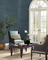 Plain Grass Sisal Grasscloth Blue Wallpaper thumbnail 1